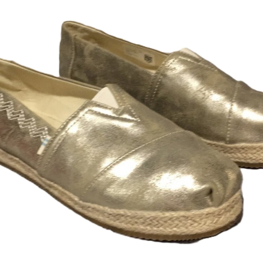 TOMS GOLD GLITTER ALPARGATAS